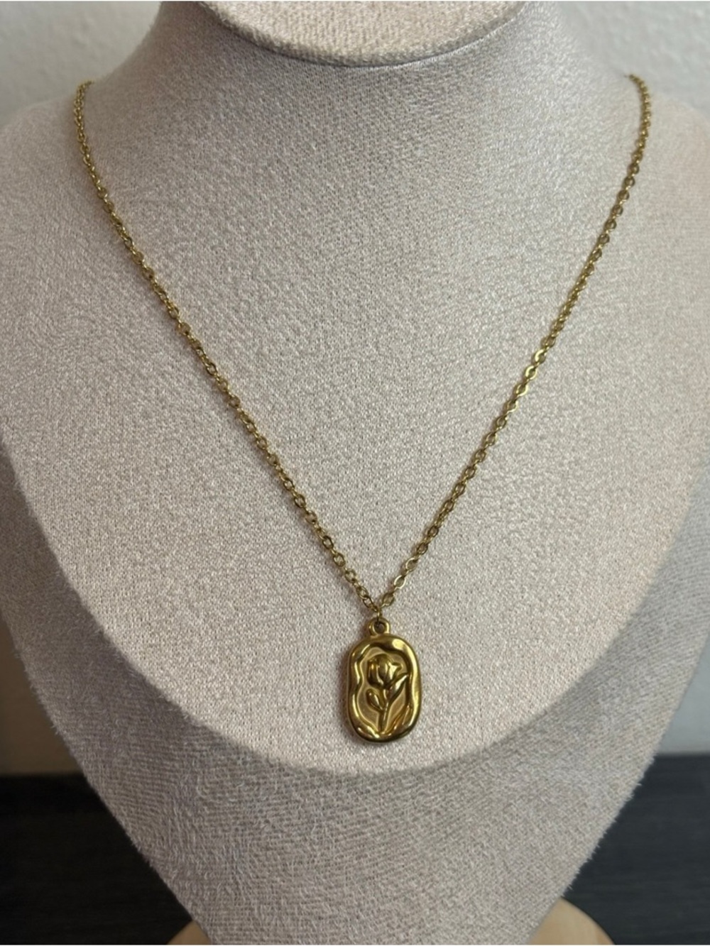 Handmade Gold Flower Necklace | Waterproof & Tarnish Resistant